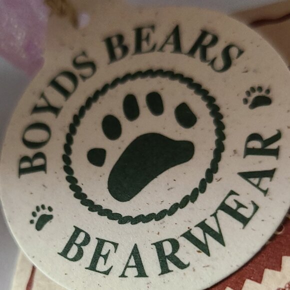 BOYDS BEAR FLORA B FLUTTERFLY PURPLE / WINGS/ ATENNA FROM 1988-2000 - Picture 3 of 15